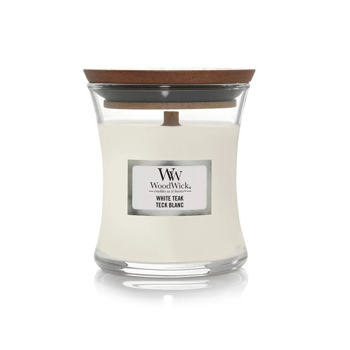 WoodWick / Vonná svíčka WoodWick - White Teak  85 g