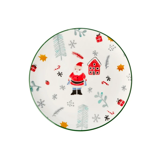 rice / Keramický tanier Santa Claus 20,5 cm