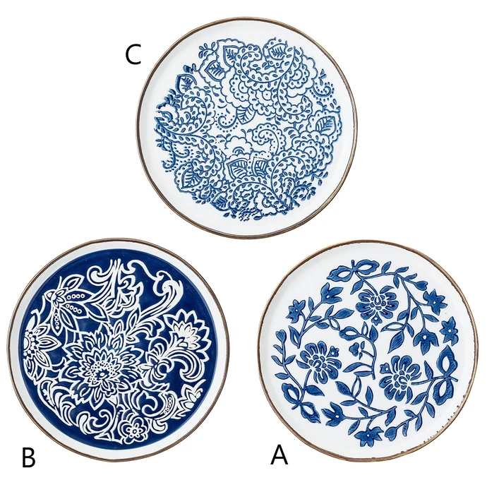 Bloomingville / Keramický talířek Molly Blue Plate 15 cm