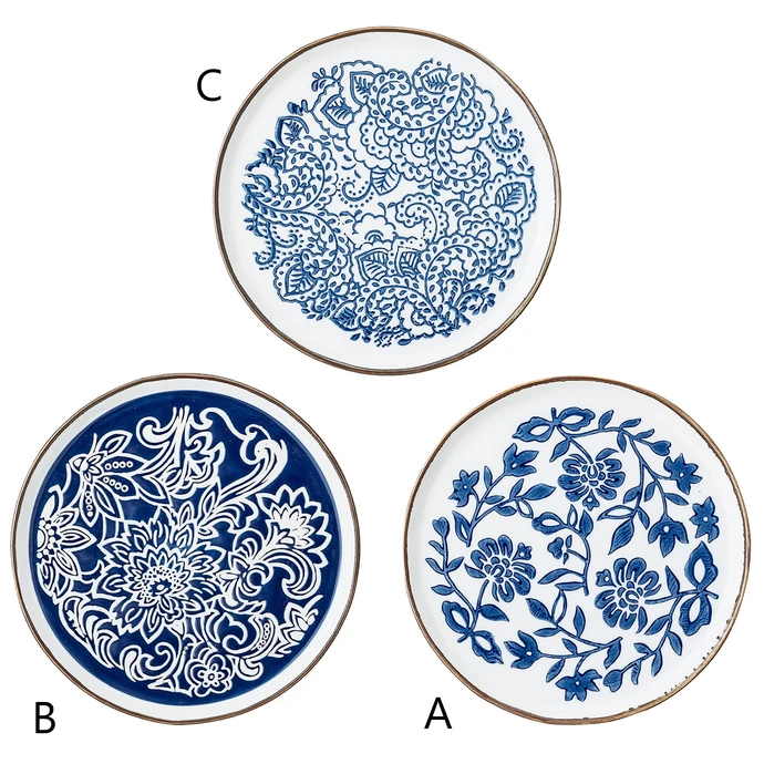 Bloomingville / Keramický tanierik Molly Blue Plate 15 cm