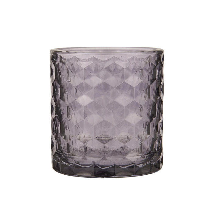 Ib Laursen / Skleněný svícen Dusty Lavender