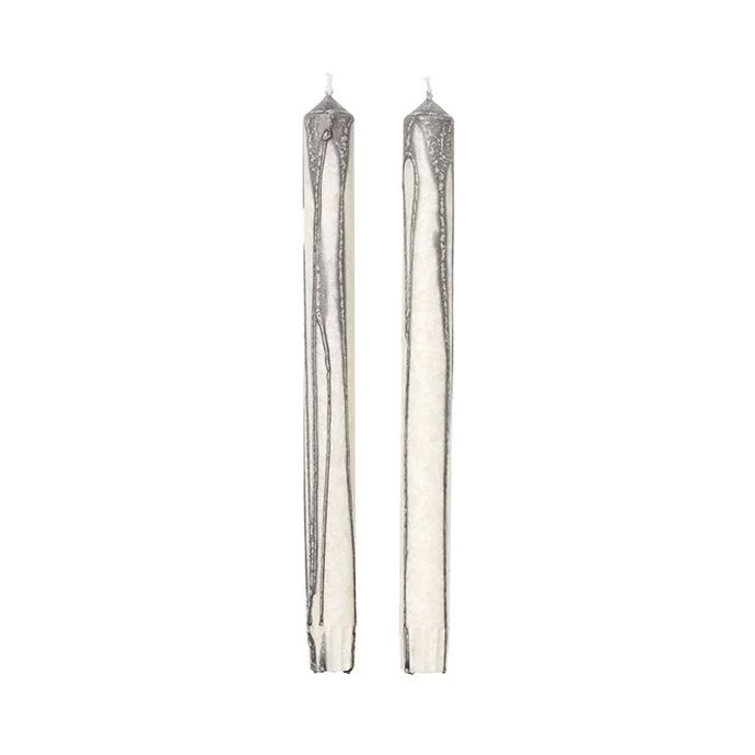 Ferm Living / Set dvoch sviečok Warm Grey