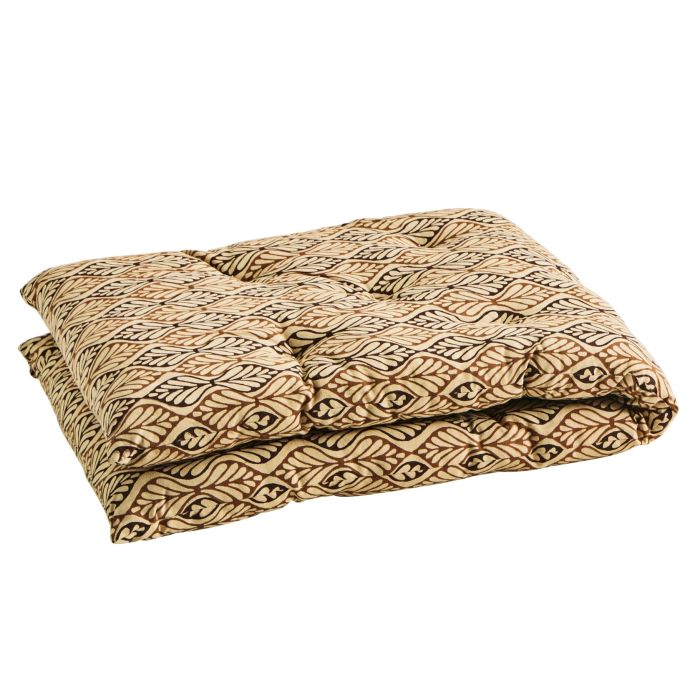 MADAM STOLTZ / Bavlnený matrac Beige/Sienna/Coffee 45x125 cm