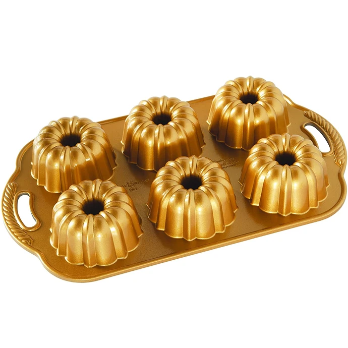 Nordic Ware / Hliníková forma Anniversary Mini Gold Pan