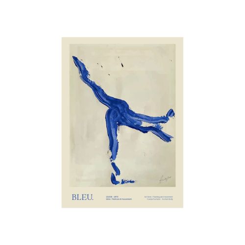 THE POSTER CLUB / Autorský mini plagát Bleu by Lucrecia Rey Caro A5