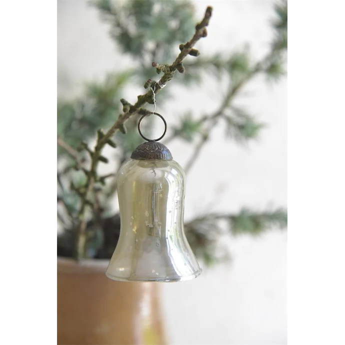Jeanne d'Arc Living / Vánoční ozdoba zvoneček Antik Finish