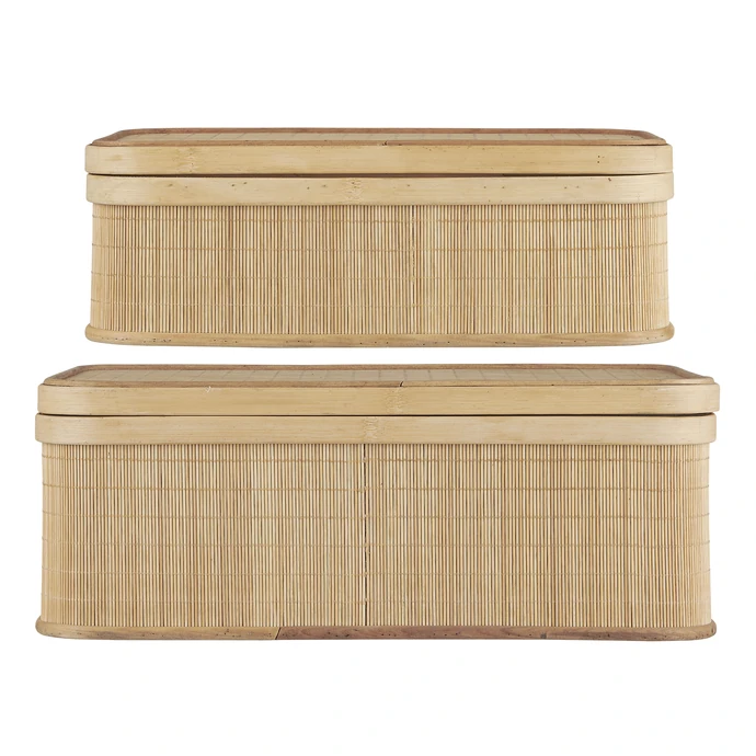 IB LAURSEN / Úložný box Loose Lid Oblong Bamboo