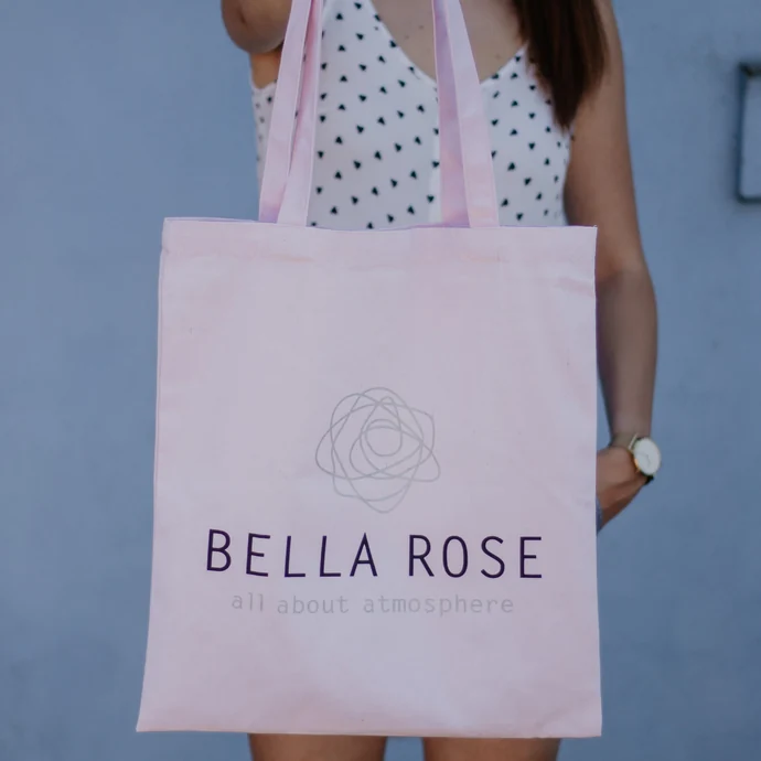 Bella Rose / Plátená taška Bella Rose