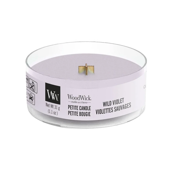WoodWick / Vonná svíčka WoodWick Petite - Wild Violet 31 g