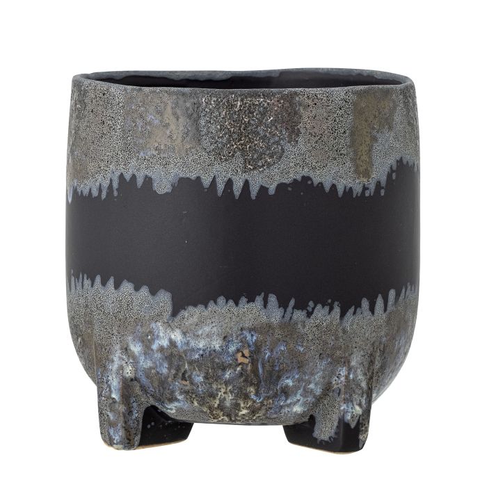 Bloomingville / Keramický obal na kvety Nasru Black
