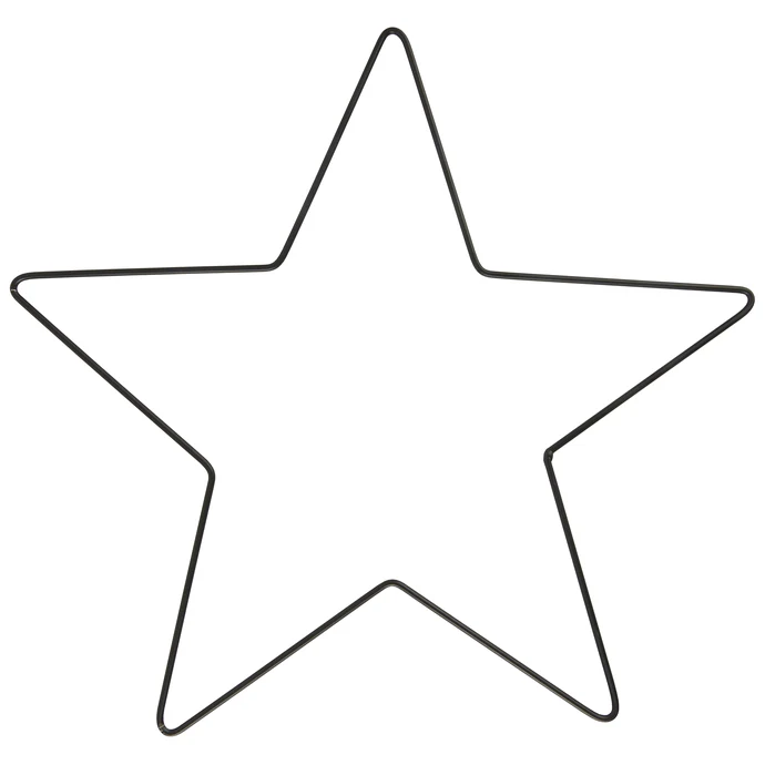 IB LAURSEN / Vianočná dekorácia Black Iron Star Small 31 cm