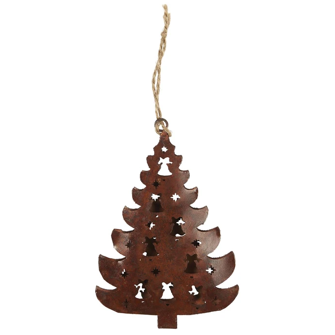 IB LAURSEN / Kovová vianočná ozdoba Ornament Christmas Tree Rust