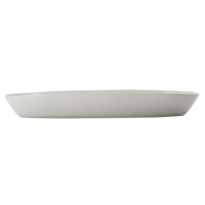 House Doctor / Keramický servírovací tanier Pion Grey/White 38 cm