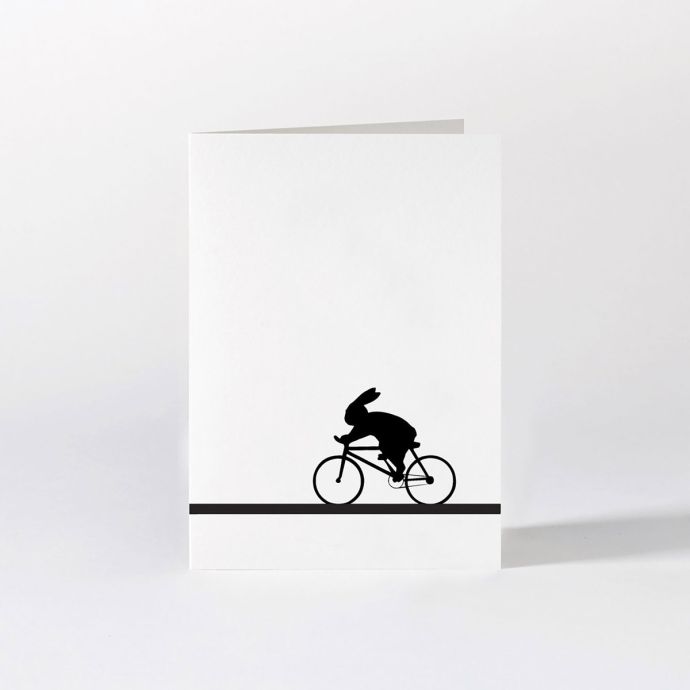 HAM / Čierno-biele prianie Bike Racing Rabbit
