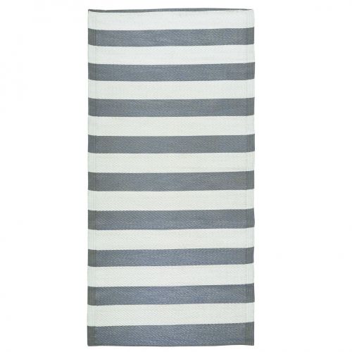 IB LAURSEN / Vonkajší koberec Grey Stripes 90x180