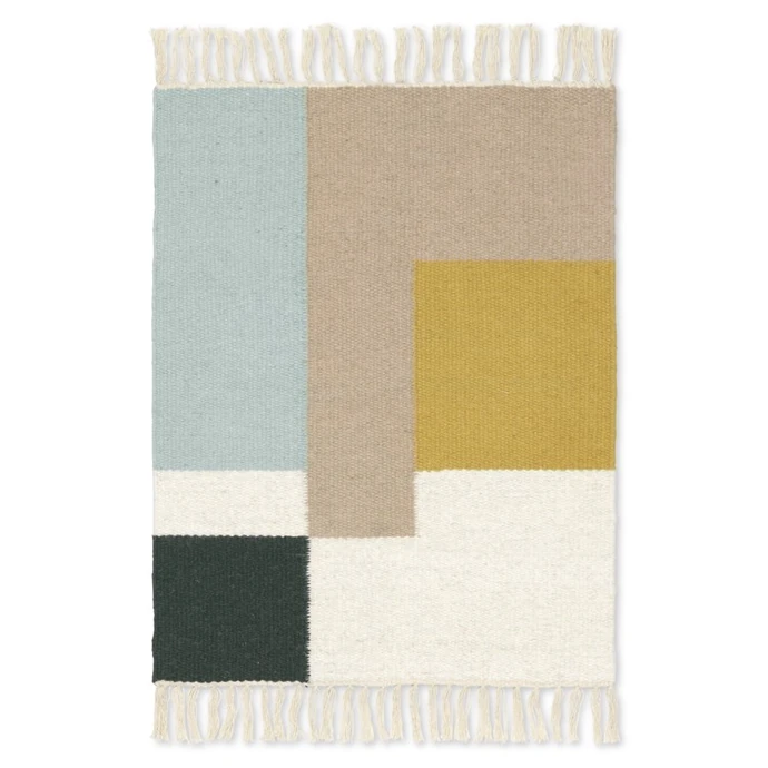 Ferm Living / Koberec Kelim Mat Squares 50 x 70 cm