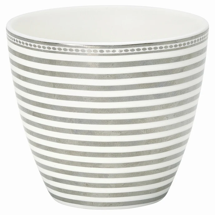 GREEN GATE / Latte cup Stripe silver