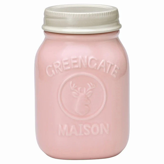 GREEN GATE / Porcelánová dóza Maison pale pink 19cm