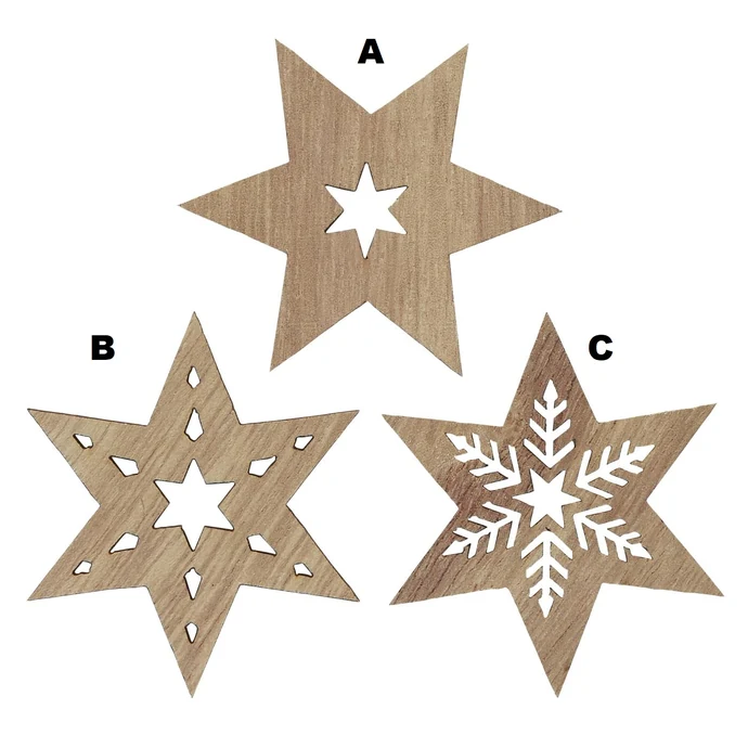 IB LAURSEN / Drevená hviezda Star Wood