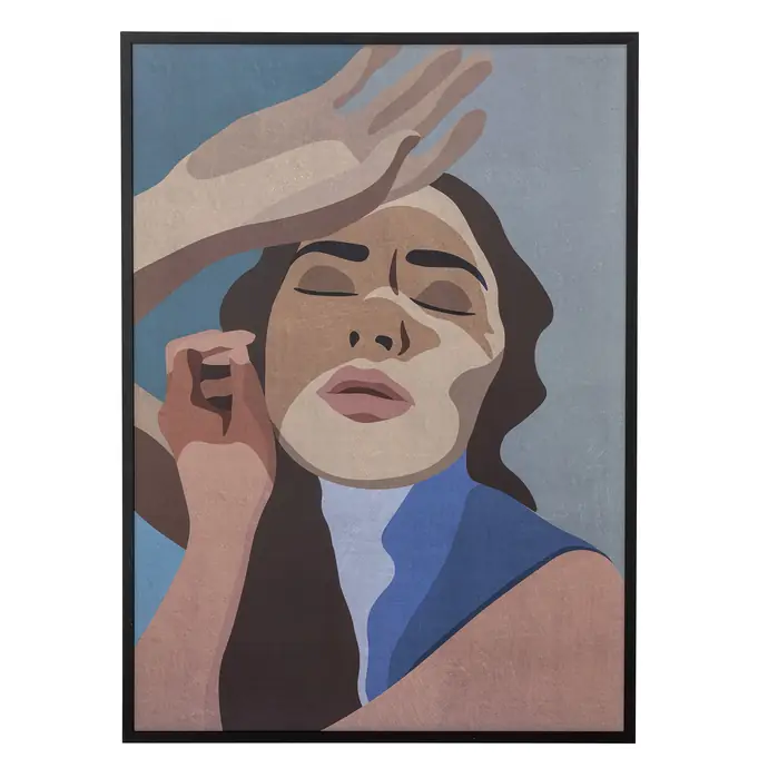 Bloomingville / Autorský plagát v ráme Lady 52 × 72 cm
