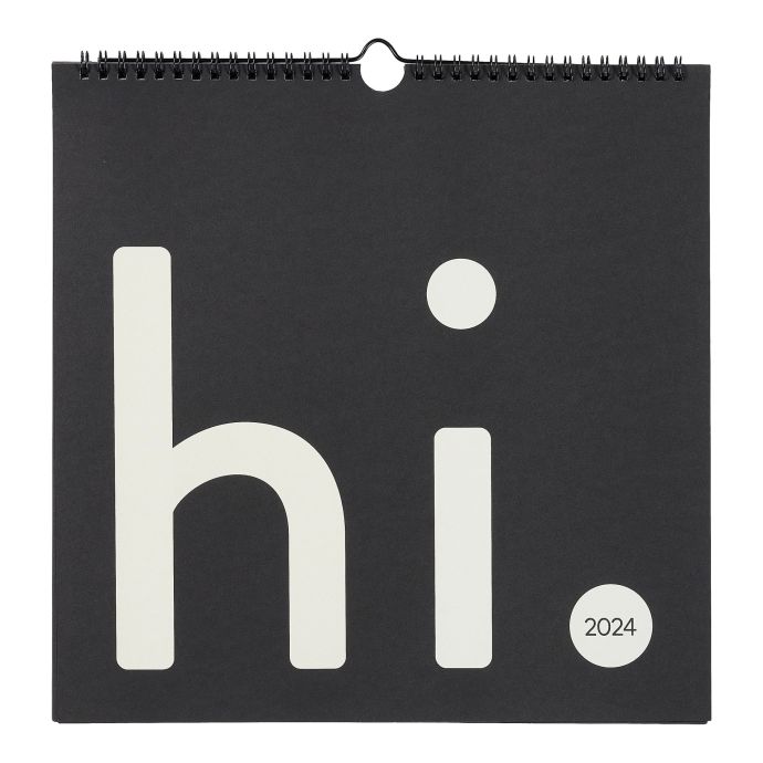 DESIGN LETTERS / Nástenný kalendár Design Letters Hi 2024