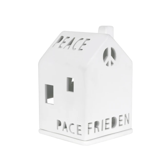 räder / Porcelánový svícen domeček Peace