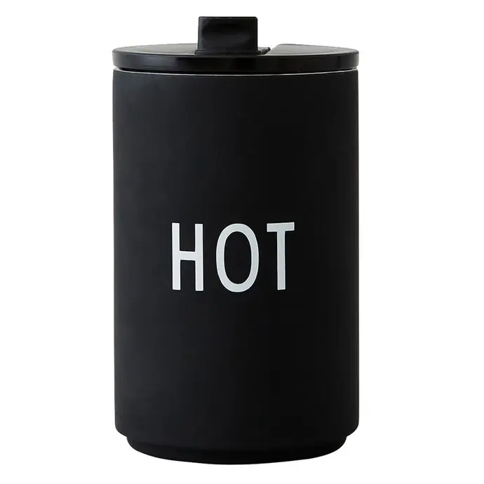 DESIGN LETTERS / Termohrnček HOT Black 350 ml