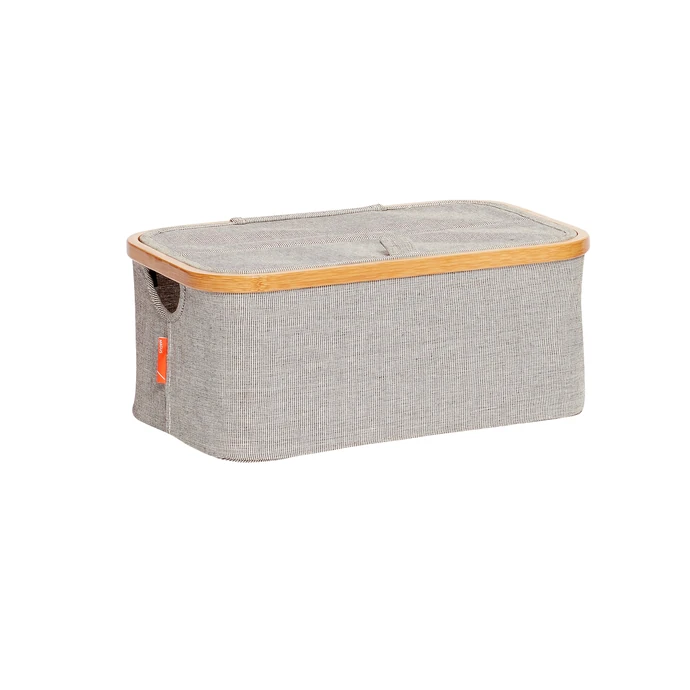 Hübsch / Textilní úložný box Bamboo frame - menší