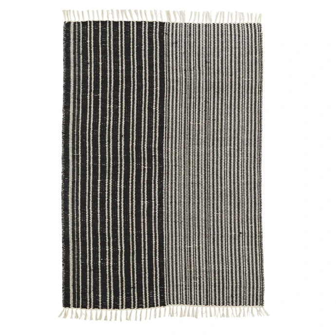 MADAM STOLTZ / Bavlnený koberec Handwoven Stripes 120x180cm