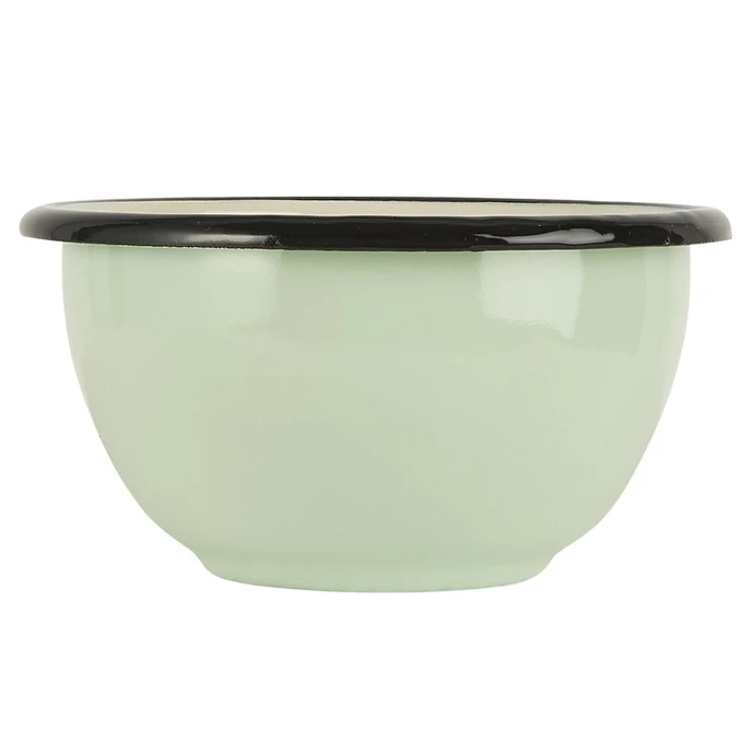 Ib Laursen / Smaltovaná miska Light Green Ø10,5cm