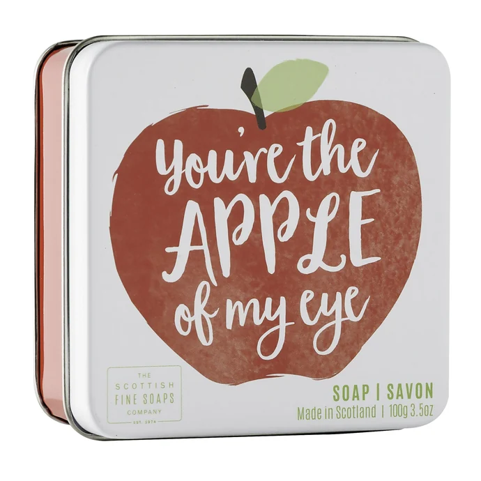 SCOTTISH FINE SOAPS / Mydlo v plechovej krabičke Apple