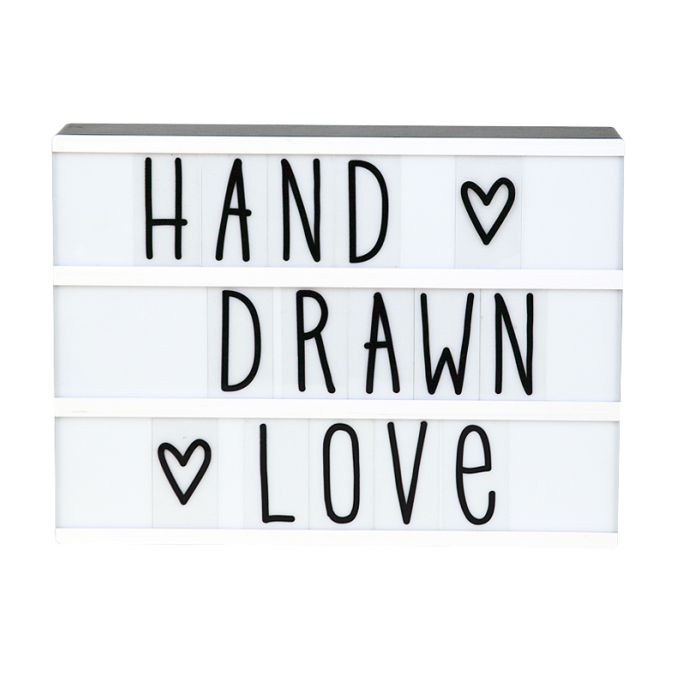 A Little Lovely Company / Set písmenek pro Lightbox Hand Drawn