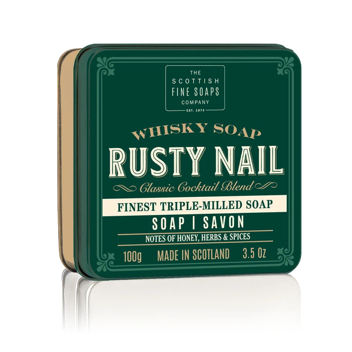 SCOTTISH FINE SOAPS / Mydlo v plechovej krabičke Rusty Nail Cocktail 100 g