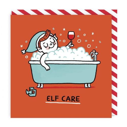 Ohh Deer / Vianočná pohľadnica Elf Care