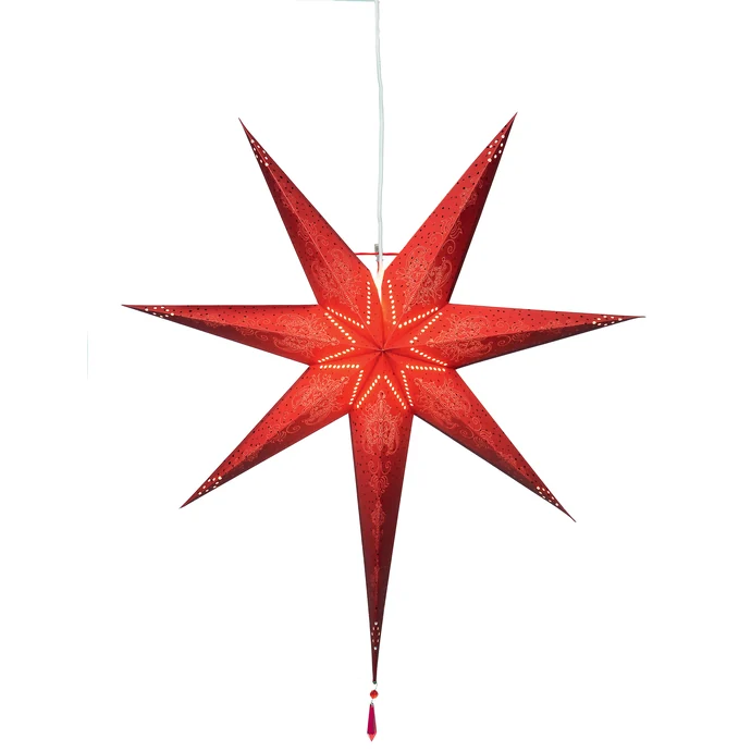 STAR TRADING / Závesná svietiaca hviezda z papieru Strala