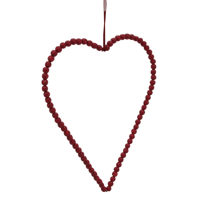 Krasilnikoff / Dekoratívne srdce Red 28 cm