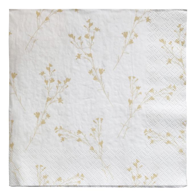 Chic Antique / Papírové ubrousky Flowers Honey 20 ks