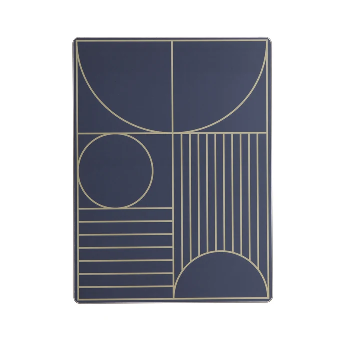 Ferm Living / Prostírání Outline Dark Blue