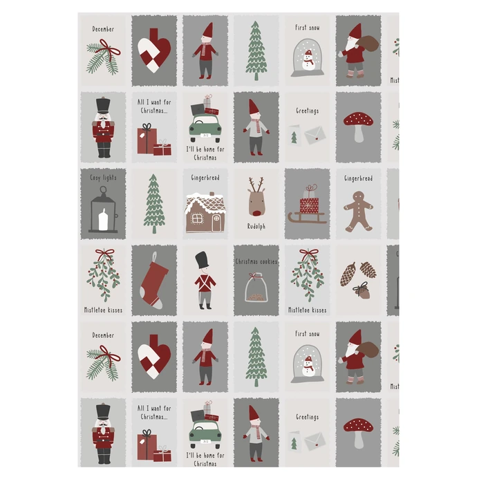 Ib Laursen / Baliaci papier Nostalgic Christmas - 10 m (úzky)