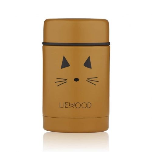 LIEWOOD / Detská termoska Nadja Cat Mustard Food Jar