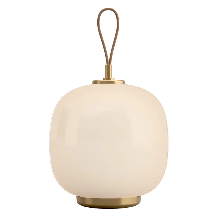 Louis Poulsen / Přenosná stmívatelná lampa VL 45 Radiohus / Glossy White Opal Glass