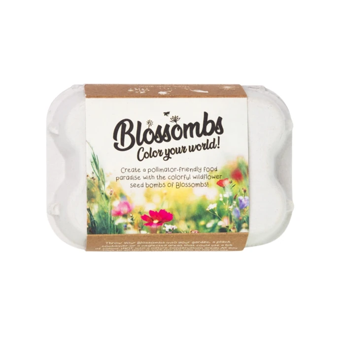 Blossombs / Dárková sada semínek divokých květin Egg Box – 6 ks