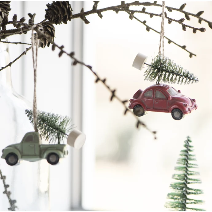 IB LAURSEN / Vianočné závesné autíčko so stromčekom
