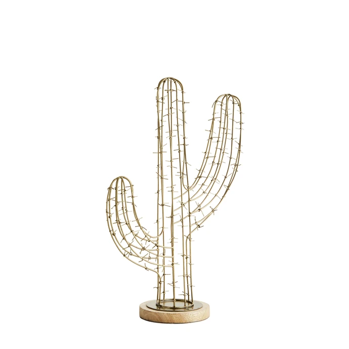 MADAM STOLTZ / Drátěná dekorace kaktus