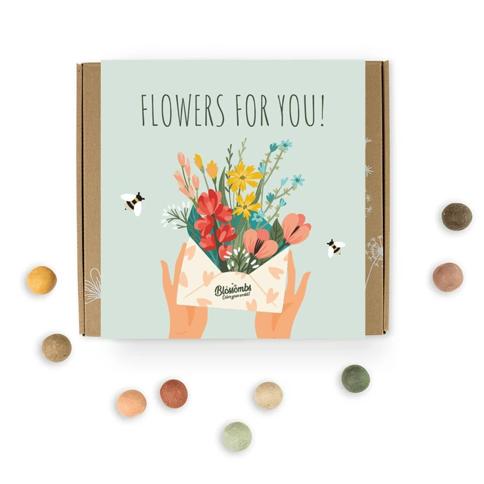 Blossombs / Dárková sada semínek divokých květin Flowers for you Medium - 9 ks