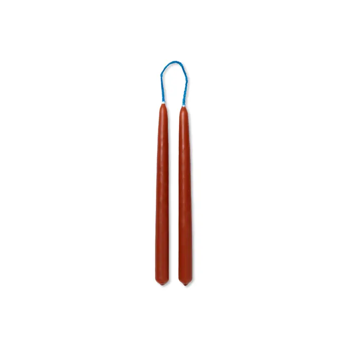 Ferm Living / Svíčka Dipped Candles Amber - set 8 ks