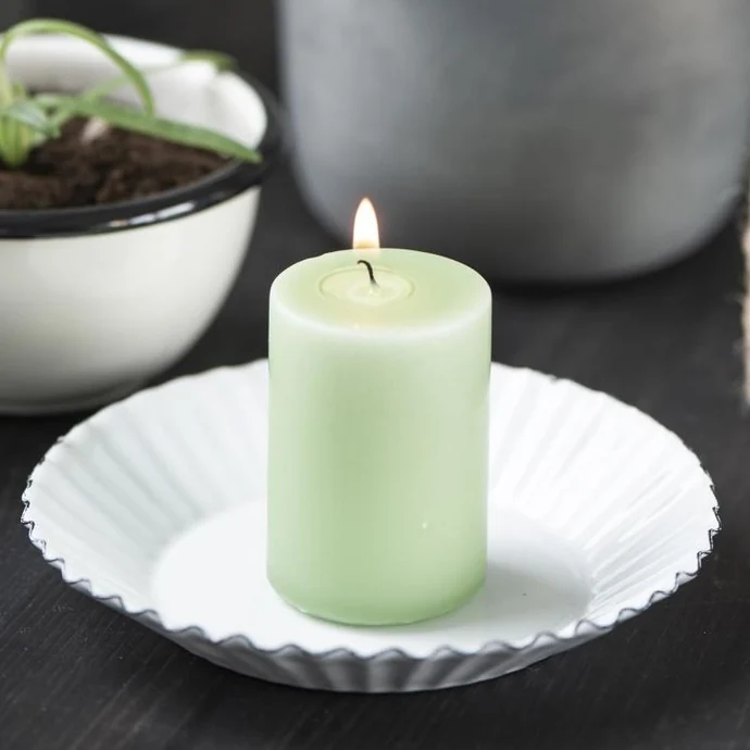 Ib Laursen / Svíčka Light Green 6 cm