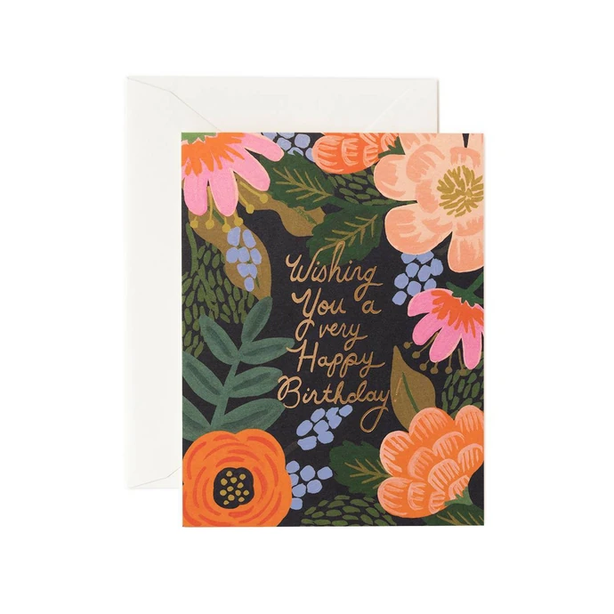 Rifle Paper Co. / Přání s obálkou Bordeaux Birthday Card