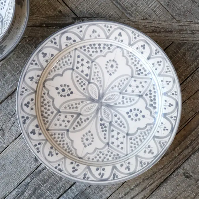Chic Antique / Keramický marocký talíř Marrakech 25 cm