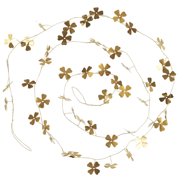 IB LAURSEN / Girlanda Flowers Brass 150 cm